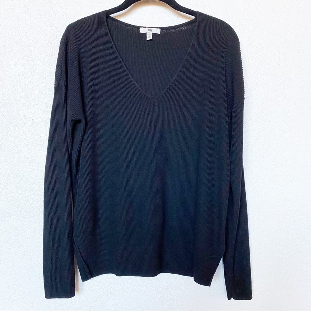 BP. V-Neck Pullover Sweater Black Size Small